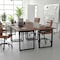 Flash Furniture Redmond 60x30 Conf Tbl w/1in. Thick Dbl Sided Laminate Tbl Top w/PVC and U-Frame Steel Bse, Walnut MT-M6030-WLT-UBF-GG - alternate 9